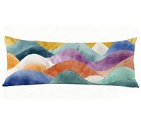 Abstrait Taie Oreiller 40x120 cm Montagne Housse Traversin 120 x 40 cm Set de 1 Coussin Grossesse, Douce et Confortable avec Fermeture éclair Oreiller de Corps pour Canapé Lit Coussin Long J0-530