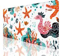 Abstrait Tapis de Souris XXL 800 x 300 mm,Grand Tapis de Souris Animal Design avec Bords Cousus 3mm,Mouse Pad Gaming Accessoire Bureau Desk Decoration,Imperméable Résistant à Usure Lavable,Gifts,o-141