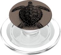Abstrait Tortue Mer Animal Tortues Amoureux Animaux Océ PopSockets PopGrip pour MagSafe