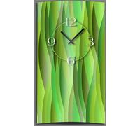 Abstrait vert citron Horloge murale design moderne horloges murales silencieuses pas de tic-tac dixtime 3D-0029