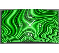 Abstrait vert marbré Horloge murale design moderne horloges murales silencieuses pas de tic-tac dixtime 3D-0225