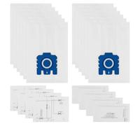 Absyrony Lot de 12 Sac Aspirateur pour Miele GN Série Classic C1 Complete C2 C3, S2 S4 S6 S8, S227, S400, S5000, Sacs à Poussière avec 4 Filtres d'Évacuation d'Air et 4 Filtres de Protection du Moteur