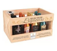 ABTEY - ABTEY CASIER 12 BOUTEILLES SÉLECTION CHOCOLAT NOIR FOURRÉ LIQUEURS 155G - Offre Special