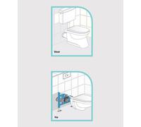 Abu Coude pour pontage de la cuvette de WC debout et du Réservoir WC 50mm 58936000001