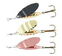 Abu Garcia 3 Pack Reflex Spinner - Spinners de pêche Assortis pour la pêche en Eau Douce - Idéal pour la Truite, la Perche, Le brochet et l'achigan, Assortis 4,5 cm