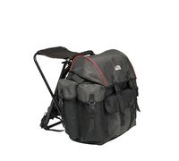Abu Garcia Basic Pêche Sac à Dos avec Chaise intégrée - Sac à Dos léger et résistant à l'eau pour Les pêcheurs, Le Camping et Les Aventures en Plein air, Disponible en