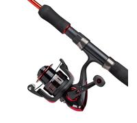 Abu Garcia Cardinal X Combo Ensemble Canne et Moulinet Spinning pour la Pêche des Carnassiers au Leurre en Eau Douce, noir/rouge