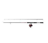 Abu Garcia Combo Spinning Fast Attack, combo canne et moulinet pour la pêche au leurre, blank carbone 24T, 3+1 roulements, frein avant, taillé pour les truites, perches, brochets et sandres