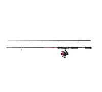 Abu Garcia Combo Spinning Fast Attack, combo canne et moulinet pour la pêche au leurre, blank carbone 24T, 3+1 roulements, frein avant, taillé pour les truites, perches, brochets et sandres