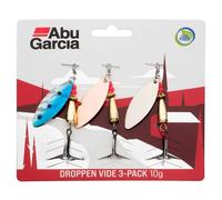 Abu Garcia Droppen Vibe 3-Pack Leurre de Type Cuillère pour la Pêche des Salmonidés, Saumon, Truite et Truite de Mer