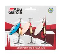 Abu Garcia Droppen Vibe 3-Pack Leurre de Type Cuillère pour la Pêche des Salmonidés, Saumon, Truite et Truite de Mer