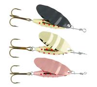 Abu Garcia 3 Pack Reflex Spinner - Spinners de pêche Assortis pour la pêche en Eau Douce - Idéal pour la Truite, la Perche, Le brochet et l'achigan, Assortis 4,5 cm
