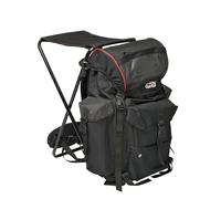 Abu Garcia Deluxe Pêche Sac à Dos avec Chaise intégrée - Sac à Dos résistant et Hydrofuge pour pêcheurs et Amateurs de Plein air