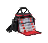 Abu Garcia Sac de transport pour leurres Grand (L) avec boîtes à leurres – Noir/Gris/Rouge