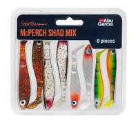 Abu Garcia Svartzonker McPerch Shad Mix boîte avec leurres Souples pour la pêche des carnassiers en Eau Douce Varié Coloris Assortis, Varied