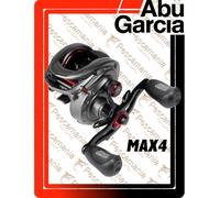 Abu Garcia Max Moulinet Casting Low Profil pour les Pêches Modernes au Leurre en Baitcast, Big Bait et Spinnerbait, Perche et Brochet, 41, Gris/rouge