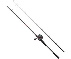 Abu Garcia Max LP Ensemble Canne à pêche et Moulinet Parfait pour la pêche au leurre, 24 Dents en Carbone, 4 + 1 roulements à Billes, Trois Versions, Noir