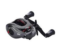 Abu Garcia Max Moulinet Casting Low Profil pour Les pêches Modernes au leurre en baitcast, big Bait et spinnerbait, Perche et brochet 61 Gris/Rouge