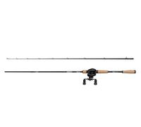 Abu Garcia - Ensemble canne et moulinet Max Pike - Moulinet profil bas, carbone 24T, 2,13 m, 20-90 g