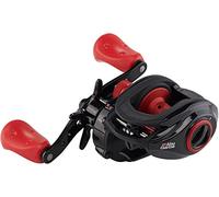 Abu Garcia Max X Moulinet de pêche à Profil Bas - Moulinet Rouge et Noir pour pêche aux carnassiers, brochets, perches et sandres