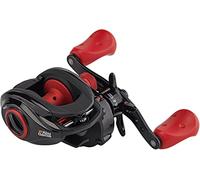 Abu Garcia Max X Moulinet de pche Profil Bas pour pche au carnassier, brochet, Perche et Sandre Rouge et Noir