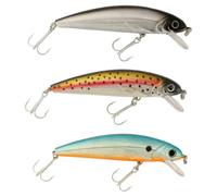 Abu Garcia Tormentor Leurre Flottant - Disponible en Plusieurs Tailles, idéal pour la Truite, la Perche, Le brochet, Le Sandre, l'achigan et Le Saumon, Action séduisante, Orange/Jaune 9 cm