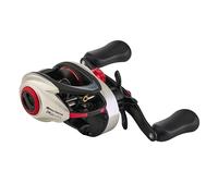 Abu Garcia Revo STX Moulinet de pêche à Profil Bas, Blanc/Rouge