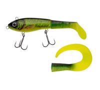 Abu Garcia Svartzonker Mchybride Leurre Brochet - Leurre de Type Swimbait Hybride Corps dur et Paddle Souple - Fournit avec une Queue de Rechange