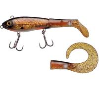 Abu Garcia Svartzonker Mchybride Leurre Brochet - Leurre de Type Swimbait Hybride Corps dur et Paddle Souple - Fournit avec une Queue de Rechange