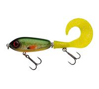 Abu Garcia Svartzonker McMio Pike & Musky Leurre de pêche - Jerkbait Flottant pour Les prédateurs d'eau Douce - Idéal pour Le brochet, Le Musky, Le Sandre et la Perche, Fire Carp Flash 18 cm