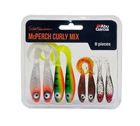 Abu Garcia Svartzonker McPerch Curly Mix boîte avec leurres Souples pour la pêche des carnassiers en Eau Douce, Varied