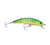 Abu Garcia Tormentor Jointed Leurre Flottant - Disponible en Plusieurs Tailles, idéal pour Les prédateurs d'eau Douce comme la Truite, Le brochet, Le Bar, Le Sandre, Action réaliste, Tiger 11 cm