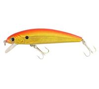 Abu Garcia Tormentor Leurre Flottant - Disponible en Plusieurs Tailles, idéal pour la Truite, la Perche, Le brochet, Le Sandre et Le Bar, Action séduisante, Holo Orange/Jaune/Or 9 cm