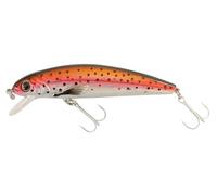 Abu Garcia Tormentor Leurre Flottant - Disponible en Plusieurs Tailles, idéal pour la Truite, la Perche, Le brochet, Le Sandre et Le Bar, Action séduisante, Holo Black/Red/Pink/Silver 7 cm