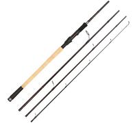 Abu Garcia Tormentor Travel & Overseas Canne à Pêche Spinning - Convient à Toutes les Pêches de Carnassier, Canne en Carbone Très Fine pour Voyage, Noir