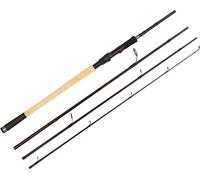 Abu Garcia Tormentor Travel & Overseas Canne à Pêche Spinning - Convient à Toutes les Pêches de Carnassier, Canne en Carbone Très Fine pour Voyage, Noir
