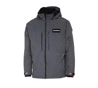 Abu Garcia Veste de pêche imperméable - Nylon résistant aux intempéries, Respirant et Durable, Capuche Ajustable, Protection Contre Le Vent, Gris, L