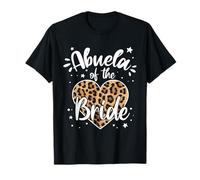 Abuela of The Bride I Loved Her First Cœur léopard Mignon T-Shirt