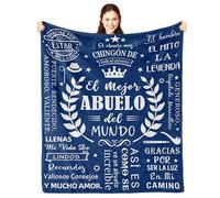 Abuelo Gifts in Spanish, Regalo para Abuelo, El Mejor Abuelo Del Mundo, Regalos para Abuelo Dia Del Padre, Cadeaux pour Abuelo, Couverture Abuelo 152,4 x 127 cm, Cadeaux Abuelo de petits-enfants
