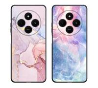 Abuenora Coque pour Xiaomi Redmi 14C / Poco C75, Étui Housse Silicone Souple Antichoc Case avec Motif Dessin [2 Pièces] Lot T