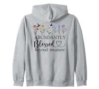 Abundantly Blessed Beyond Measure Christian Bible Verses God Sweat à Capuche