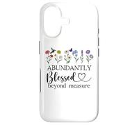 Abundantly Blessed Beyond Measure Women Christian Scripture Coque pour iPhone 17