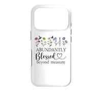 Abundantly Blessed Beyond Measure Womens Christian Scripture Coque pour iPhone 17 Pro