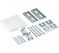 ABUS 10660 Kit de fixation pour barre de sécurité pour porte PA1018 Blanc