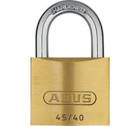 ABUS 118-258 Serrure à pêne dormant 45/40, couleur laiton, 3 pièces (1 kit)