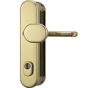 Abus 12245 HLZS814 MS EK Ferrure de porte circulaire avec protection de cylindre Laiton