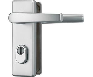 Abus 207266 KKZS700 F1 EK Ferrure de porte en aluminium avec poignée des 2 côtés