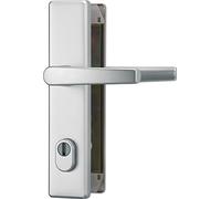 Abus 207365 HLZS814 F1 Ferrure de porte en aluminium avec protection de cylindre avec poignée des 2 côtés
