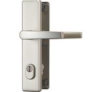 ABUS 210358 Garniture de protection de porte HLS 214DD F1, avec poignée des deux côtés, aluminium 21035 (l'emballage peut varier)