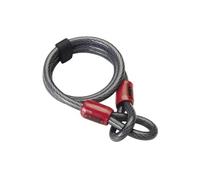 Abus 25719 câble antivol cobra 12 120 avec 2 boucles, noir, set de 15